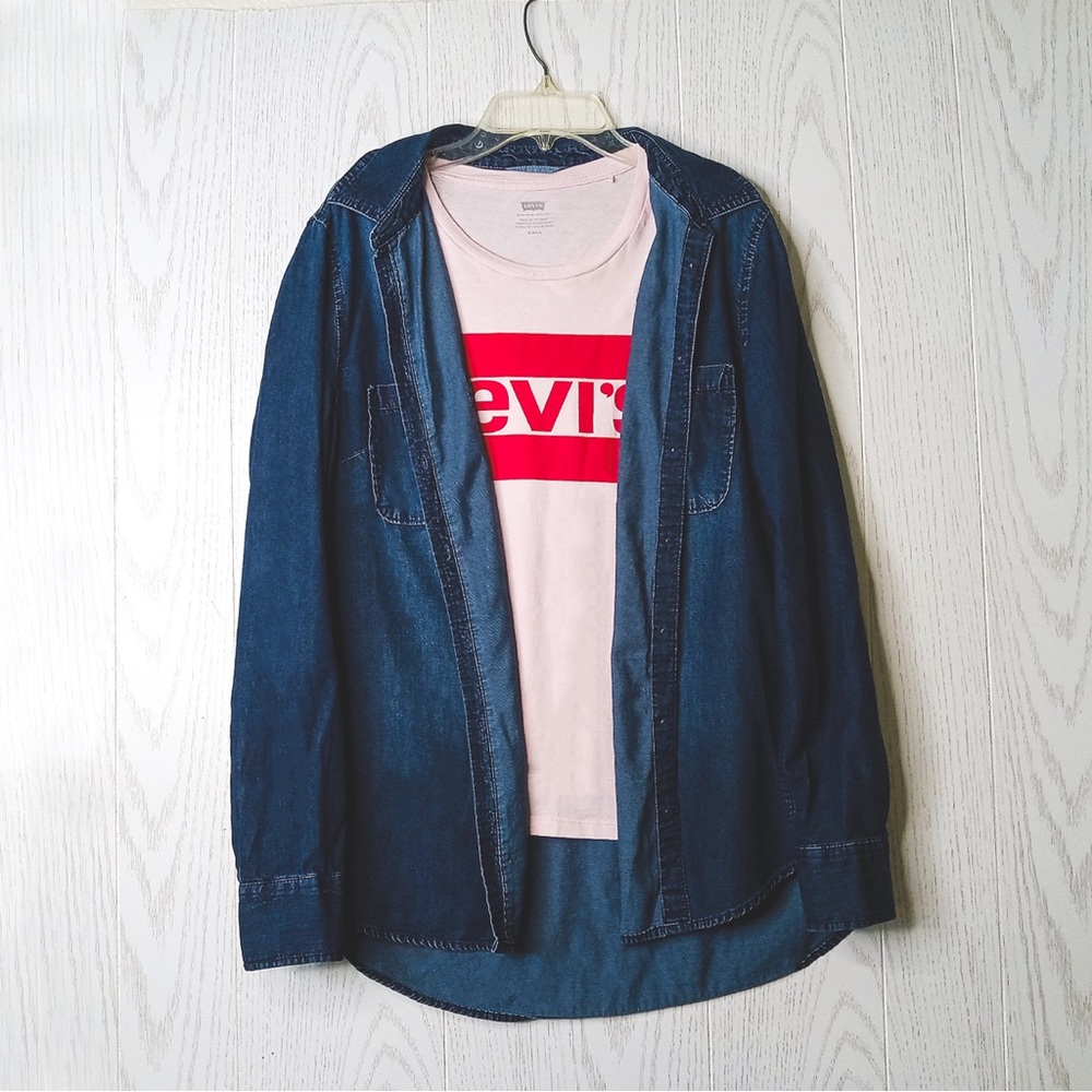 Merona Blue Button Down Shirt